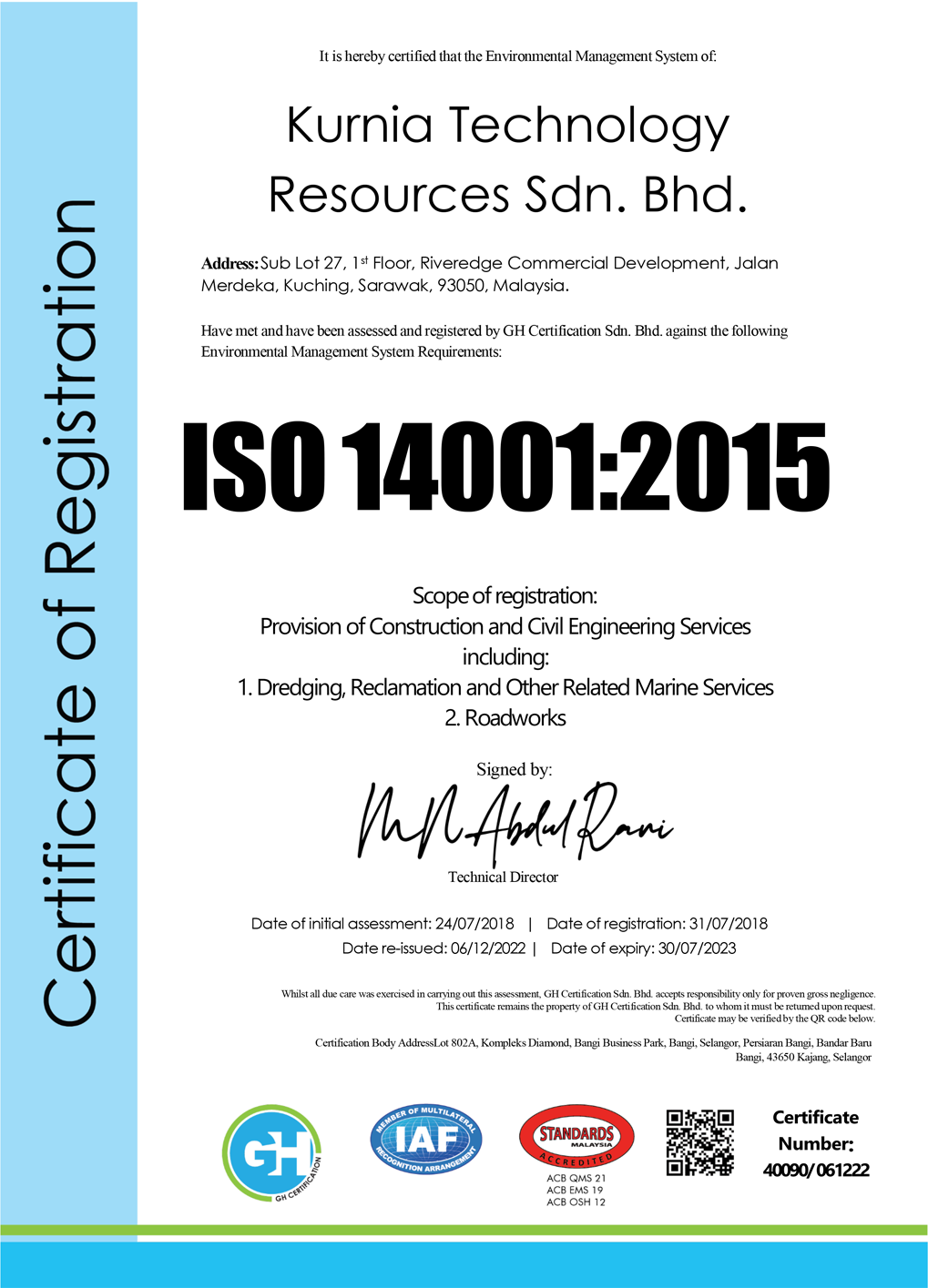 ISO 14001:2015 EMS